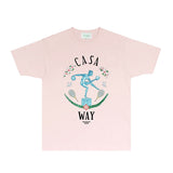 Casablanca T Shirts Fashion Print Street