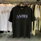 Wholesale amri little angel crane peace bird digital gradient letter logo couple's short set