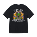 Three-label short-sleeve summer men's relaxed fit high-quality t-shirt