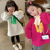 Girl Jacket Boys and Girls Sweater Printed Letter Fleece