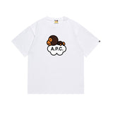 Cross-border wholesale summer classic ape camo lightning print cotton short sleeve t-shirt