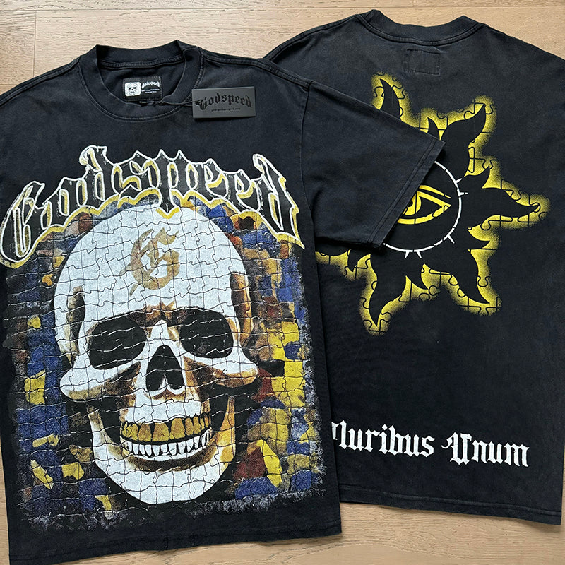 Godspeed T-Shirt Retro Fantasy Pattern