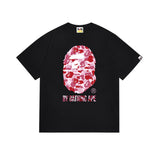 B@pe tshirtsssummer ape head little monkey camouflage short-sleeved round neck t-shirt