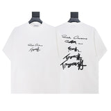 Mm series export wholesale margiela simple style digital four-corner mark couple short-sleeved t-shirtpure cotton high quality