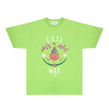 Casablanca T Shirts Fashion Print Street