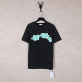 Correct version offow rainbow gradient arrow twill cashew flower graffiti short-sleeved t-shirt