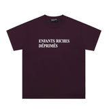 Erd: brooding rich kid - american retro portrait print rock 'n' roll hip-hop pocket oversized short sleeve tee