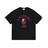 Cross-border wholesale summer classic ape camo lightning print cotton short sleeve t-shirt