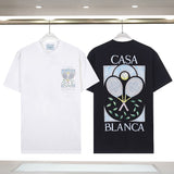Casablanca spring/summer dreamland: starry castle casa letter logo short sleeve couple's tee