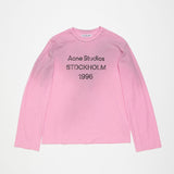 Cross-border insa washed and distressed old letter printing high street long-sleeved loose couple