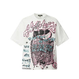 Cross-border wholesale basketball star series short-sleeved tee james star portrait heavy industry washed couple wide