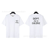 American classic series high street gall retro basic letter d print short sleeve t-shirt