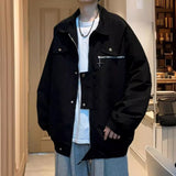 Unisex Baseball Jersey Vintage Star Zip Baseball Uniform Loose Casual Jacket