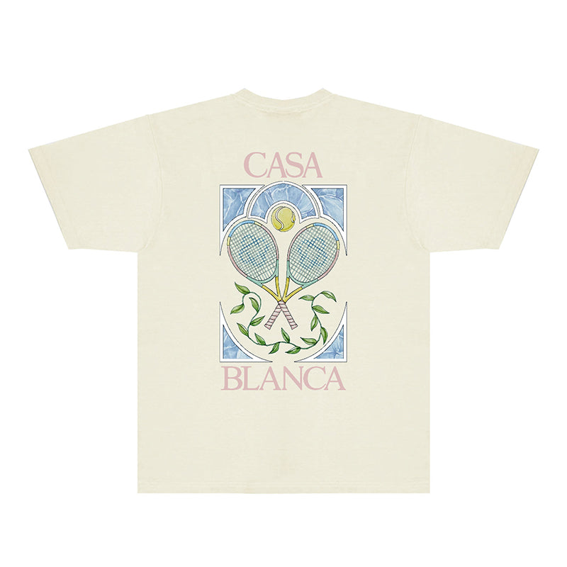 Casablanca T Shirts Fashion Print Street