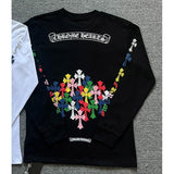 Chh Chrome Heart Long Sleeve Shirt Unisex Fashion Loose Long Sleeve Shirt