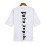Correct version of pa beheaded bear short sleeves palm tree high street bat sleeves big logo letter on the back