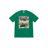 Wholesale export sup streetwear letter print 100% cotton t-shirt - relaxed fit, crew neck, short sleeve