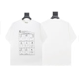 Mm series export wholesale margiela simple style digital four-corner mark couple short-sleeved t-shirtpure cotton high quality