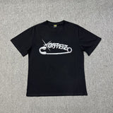 Wholesale foreign trade corteiz devil's island letter logo print short sleeve fog high street couple oversized t-shirt