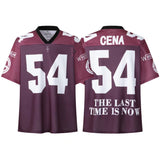 Cross-border american blockcore style patch embroidery t-shirt v-neck sports football uniform mesh quick-drying