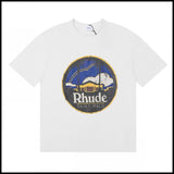 American trend rhu marlboro high definition printing de casual round neck short sleeve t-shirt export wholesale