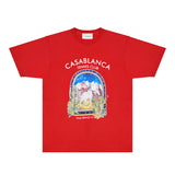 Casablanca T Shirts Fashion Print Street