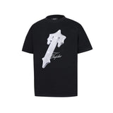 [heavy weight double yarn] trapstar stitching tiger head embroider gradient letter short-sleeved t-shirt