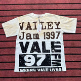 valley washed distressed printed short-sleeved hip-hop loose street t-shirt hooded