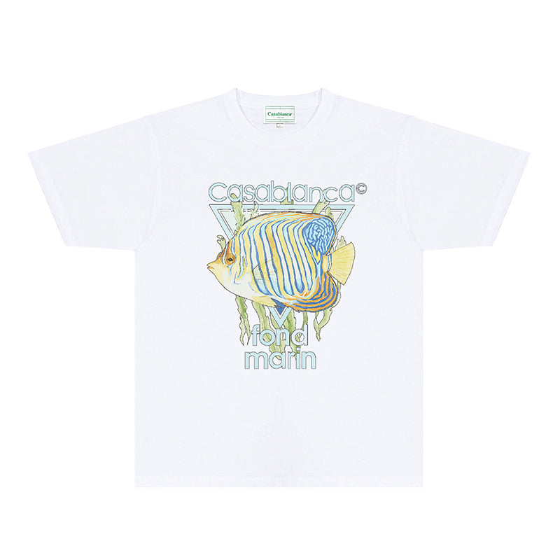 Casablanca T Shirts Fashion Print Street