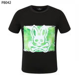 Psy wholesale american cho bunt-shirt colorful skull rabbit gradient letterprintingcouple short