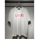 [gram] am peace dove flowing paint graffiti letter starry sky classic logo printing short sleeve couple t-shirt