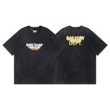 Wholesale gallery dept washed distressed short-sleeved american trendy retro skull printing couple wear looset