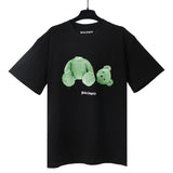 Correct version of pa beheaded bear short sleeve palm tree high street ins teddy bear shark love