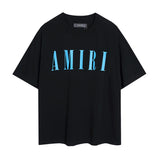 amri washed distressed tiger head number & letter logo short sleeve t-shirt
