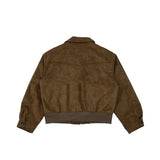 Unisex Baseball Jersey Loose-fitting Suede Jacket