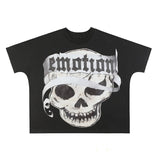 Wholesale american streetwear mixed emotion hotfix rhinestone print short sleeve t-shirt, hoodie, sweatpants, and jacket set
