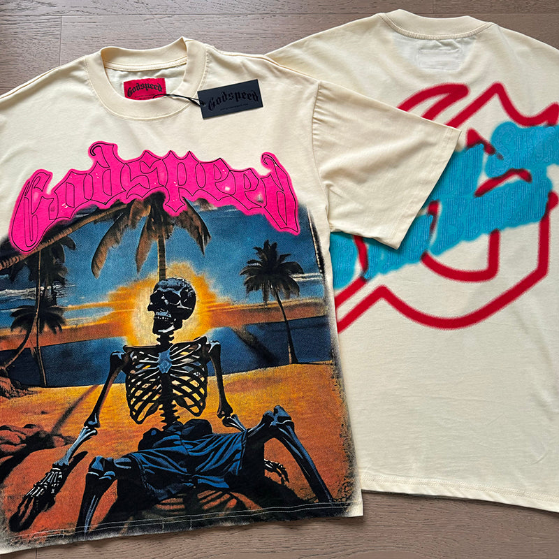 Godspeed T-Shirt Retro Fantasy Pattern