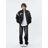 Unisex Jeans Loose Straight Washed Old Jeans