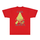 Casablanca T Shirts Fashion Print Street