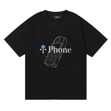Cross-border foreign trade wholesale trapstar gradient letter ts tiger head printing short-sleeved couple loose high street
