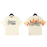 pa severed bear palm coconut tree flame shark couple outfit loose