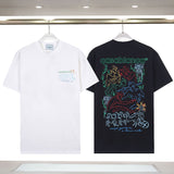 Casablanca spring/summer dreamland: starry castle casa letter logo short sleeve couple's tee