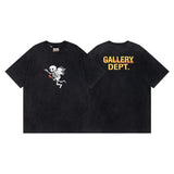 Wholesale gallery dept washed distressed short-sleeved american trendy retro skull printing couple wear looset