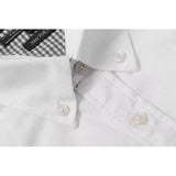Tommy T Shirts Simple All-Match Loose Business Oxford Fabric