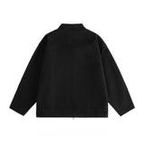 Unisex Baseball Jersey Black Denim Jacket