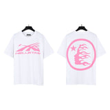 american trend high quality loose t-shirt pure cotton front and rear high-definition printing casualcoupletrendy short sleeves