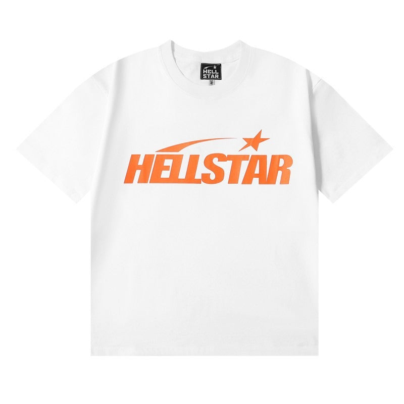 Hs-f summer collection: fog high street washed & distressed heavyweight crew neck graphic tee - couple's style