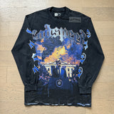 Cross-border wholesale american trend skull metal rock band robot bottom shirt pure cotton looselong sleevest