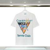 Casablanca spring/summer dreamland: starry castle casa letter logo short sleeve couple's tee