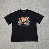 Wholesale foreign trade corteiz devil's island letter logo print short sleeve fog high street couple oversized t-shirt